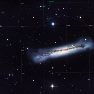 Galaxy 　32000 NGC 3628 (Hamburguer Galaxy) | Telescope Live