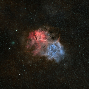 Sh2-132; narrowband (HOO tricolor blend) | Telescope Live