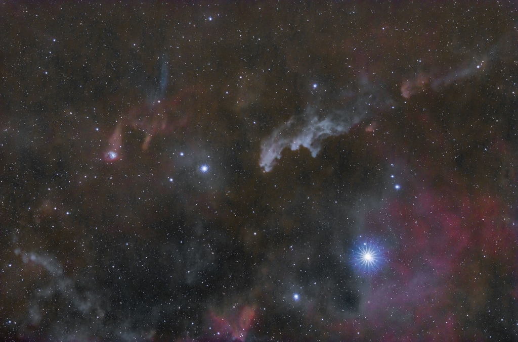 DSLR image of the Witch Head Nebula and Rigel area