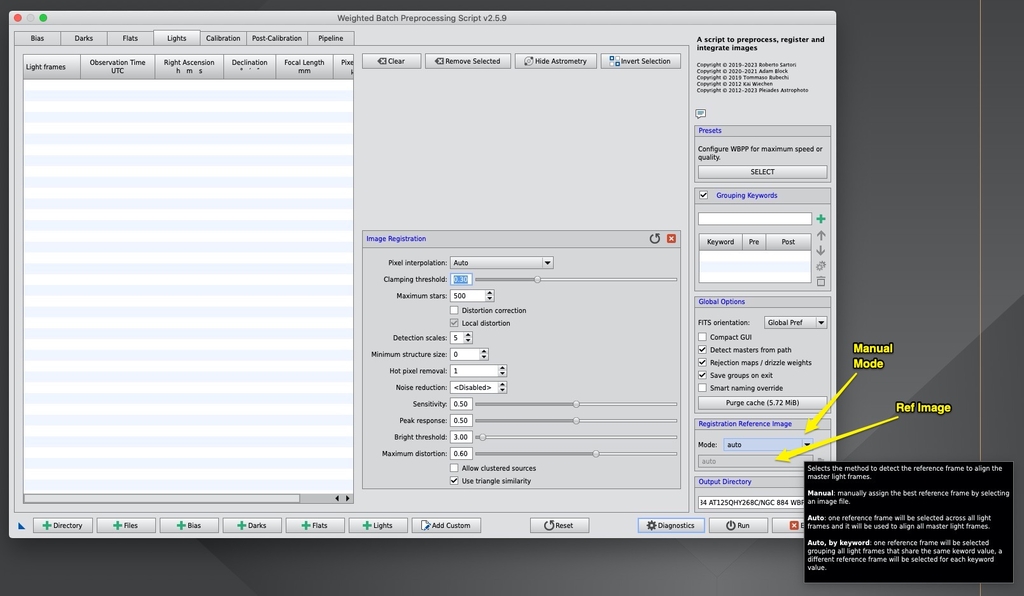 PixInsight WBPP Astrometric Solutions And Image Registration Reference ...