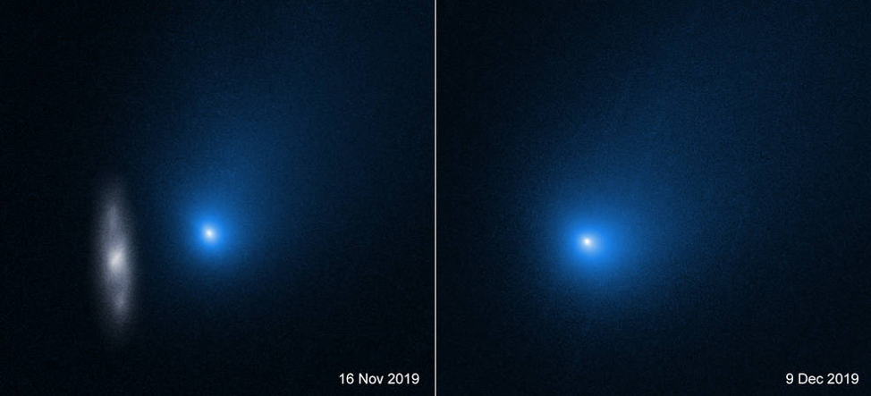 Two views of comet 2I/Borisov from Hubble